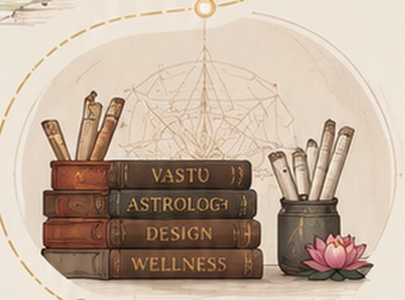 Illustrated books on Vastu, astrology, design and wellness