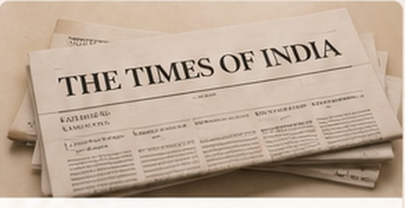 Folded newspapers