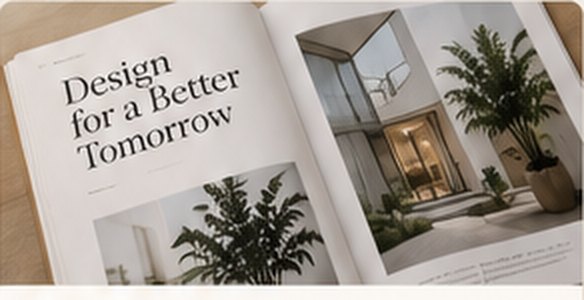 Magazine spread showing a modern home