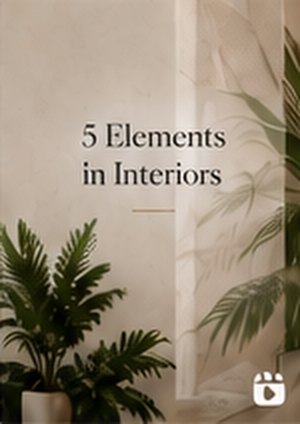 Corner with a tall plant and soft curtains